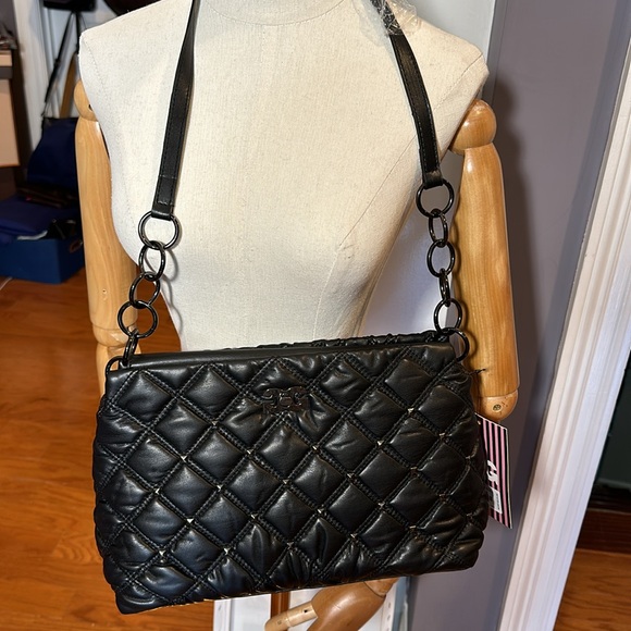 Gilda Paris Quilted and studded shoulder bag with chain detail - Picture 11 of 11